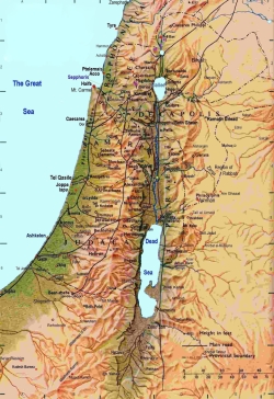 Map Israel (including Negev)